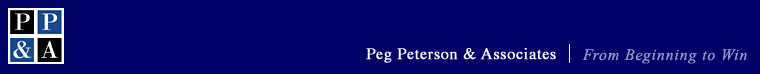 PP & A : Peg Peterson & Associates | From Beginning To Win